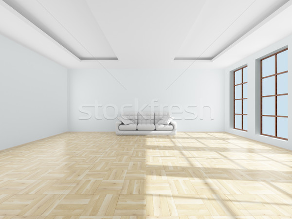 [[stock_photo]]: Intérieur · salon · 3D · image · maison · mur