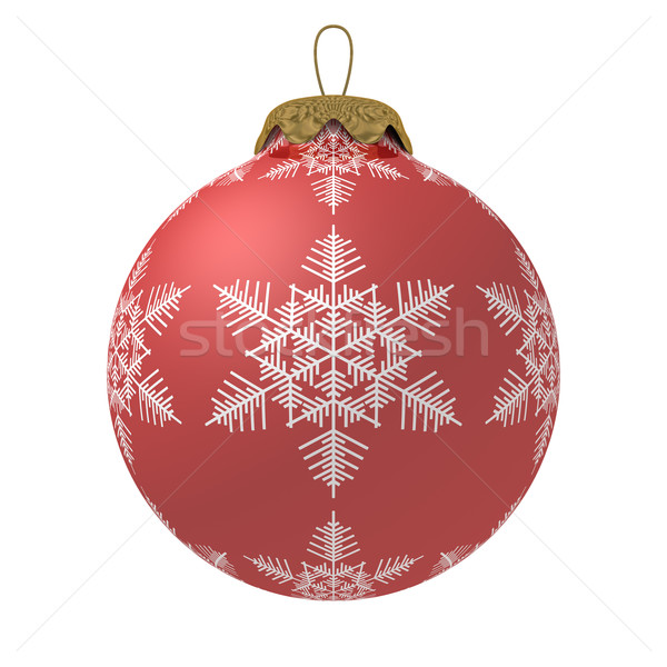 Weihnachten Dekoration weiß isoliert 3D Bild Stock foto © ISerg