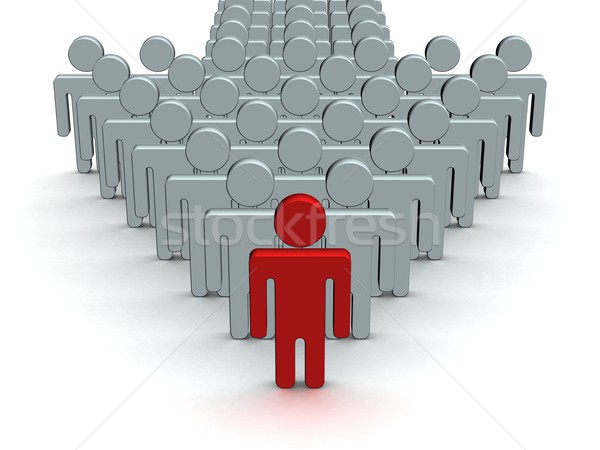 Index made of people. 3D image. Stock photo © ISerg