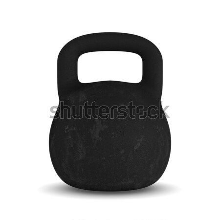 Kettlebell isolato 3D immagine costruzione sport Foto d'archivio © ISerg
