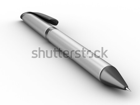 Ball pen on white background. Isolated 3D image Stock photo © ISerg