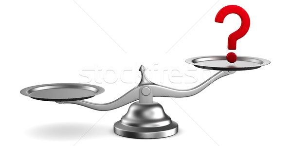 Scales on white background. Isolated 3D image Stock photo © ISerg