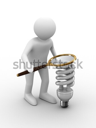 person with money for a white background. Isolated 3D image Stock photo © ISerg