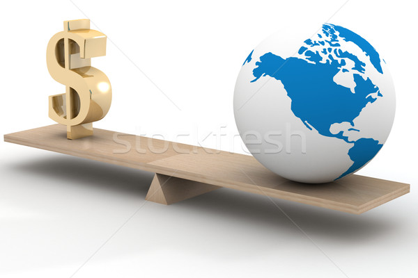 World business. 3D image. The isolated illustration Stock photo © ISerg