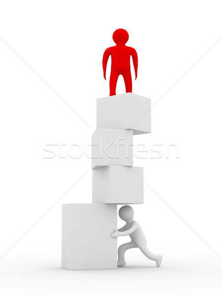 Wankel evenwicht geïsoleerd 3D afbeelding witte Stockfoto © ISerg
