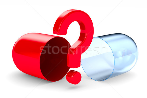 Necunoscut capsula alb izolat ilustrare 3d medical Imagine de stoc © ISerg