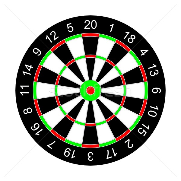 Darts on a white background. Isolated 3D image Stock photo © ISerg