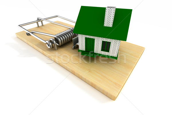 house in mousetrap. Isolated 3D image Stock photo © ISerg