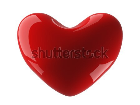 Isolated heart on a white background. 3D image. Stock photo © ISerg