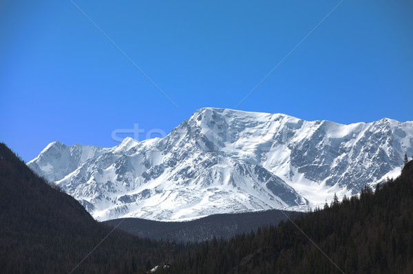 Berge schönen Landschaft Himmel Eis Stock foto © ISerg