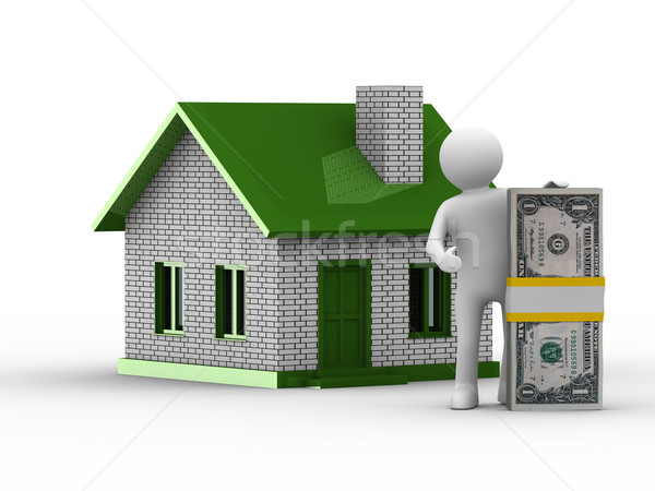 недвижимости продажи изолированный 3D изображение белый Сток-фото © ISerg