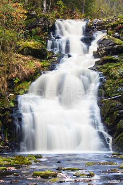 Montagna cascata veloce stream acqua autunno Foto d'archivio © ISerg