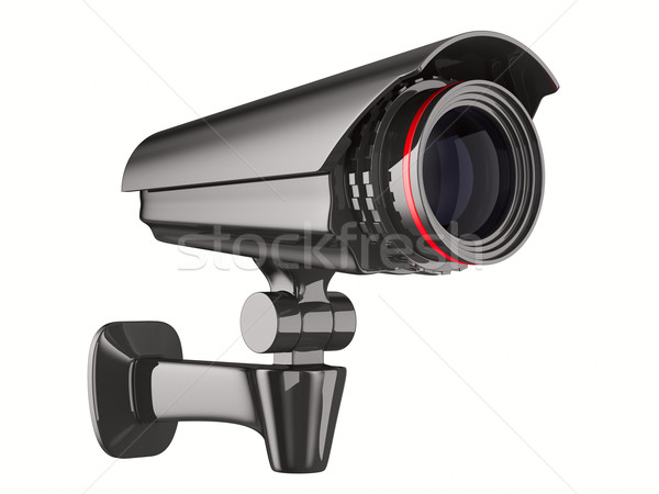 security camera on white background. Isolated 3D image Stock photo © ISerg
