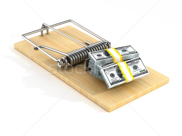 Pénzügyi kockázat izolált 3D kép pénzügy Stock fotó © ISerg
