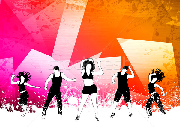Fitness danse résumé couleur zumba espace [[stock_photo]] © IstONE_hun
