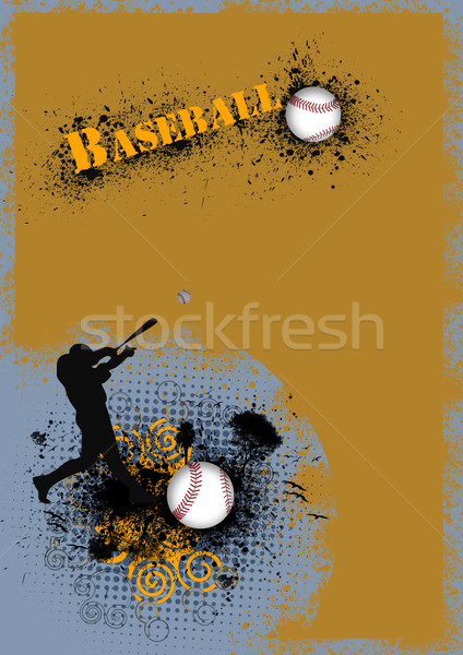 Baseball abstract grunge om bilă spaţiu Imagine de stoc © IstONE_hun