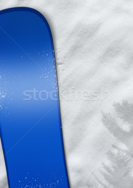 Zdjęcia stock: Snowboard · śniegu · kolor · plakat · tle · górskich