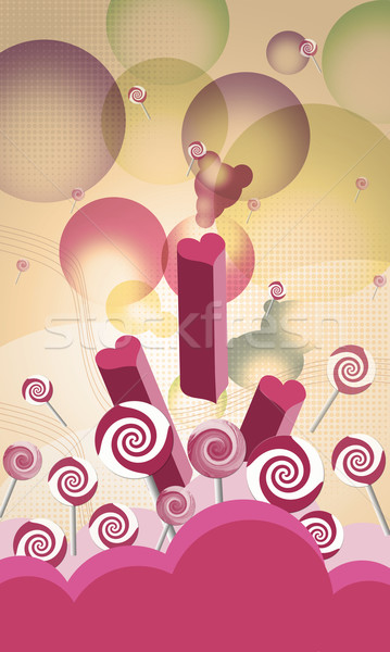 Party invitation sweet Stock photo © IstONE_hun