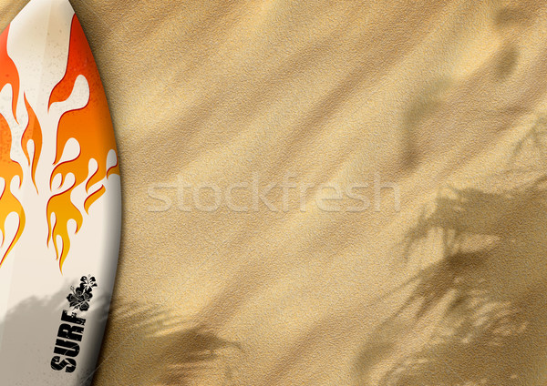 Sable couleur espace plage fleur [[stock_photo]] © IstONE_hun