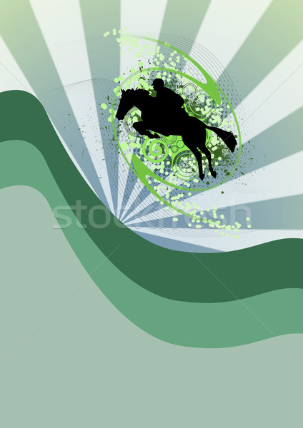 прыжки лошади человека спорт природы Перейти Сток-фото © IstONE_hun