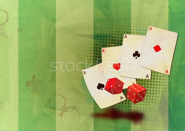Grunge poker spazio poster web Foto d'archivio © IstONE_hun