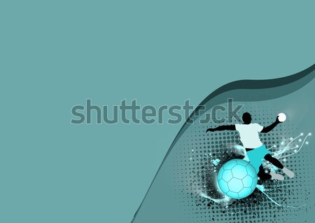 гандбол выстрел аннотация Гранж пространстве спорт Сток-фото © IstONE_hun