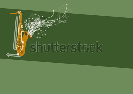 Saksofon muzyki kolor przestrzeni metal rock Zdjęcia stock © IstONE_hun
