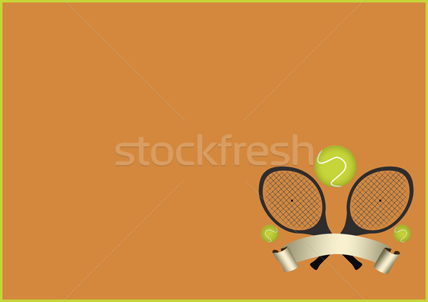 Tennis sport objet espace santé fond [[stock_photo]] © IstONE_hun