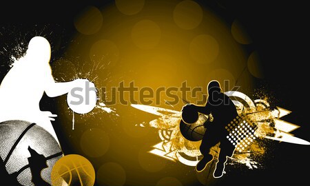 Foto stock: Paintball · resumen · color · grunge · espacio · fuego