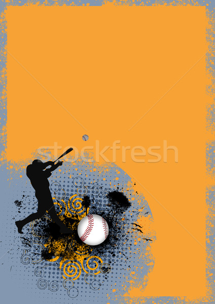 Baseball abstract grunge om bilă spaţiu Imagine de stoc © IstONE_hun