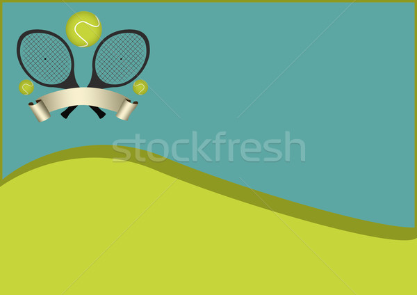 Tennis sport objet espace santé fond [[stock_photo]] © IstONE_hun