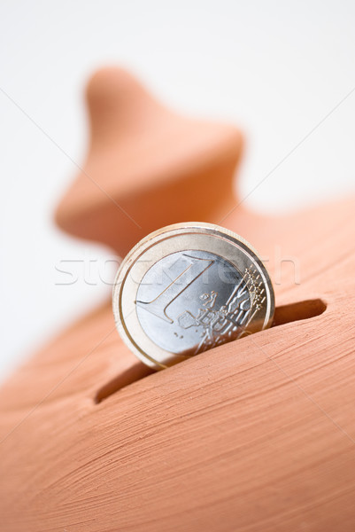 moneybox and coin Stock photo © italianestro