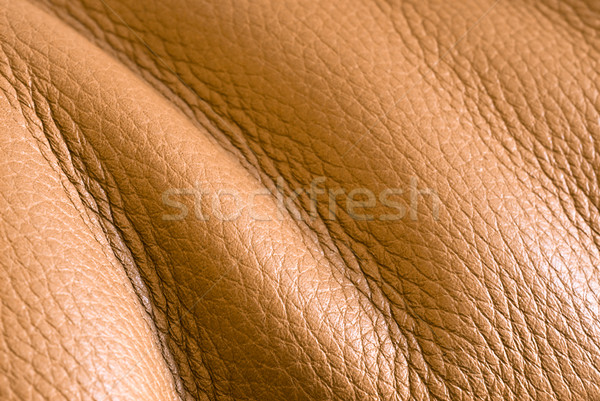 Leder golven warm echt zachte materiaal Stockfoto © italianestro