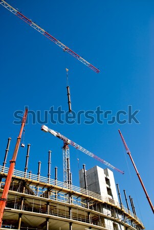 Foto stock: Edifício · guindaste · elemento · trabalhar · indústria