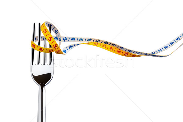 fork and measuring tape Stock photo © italianestro