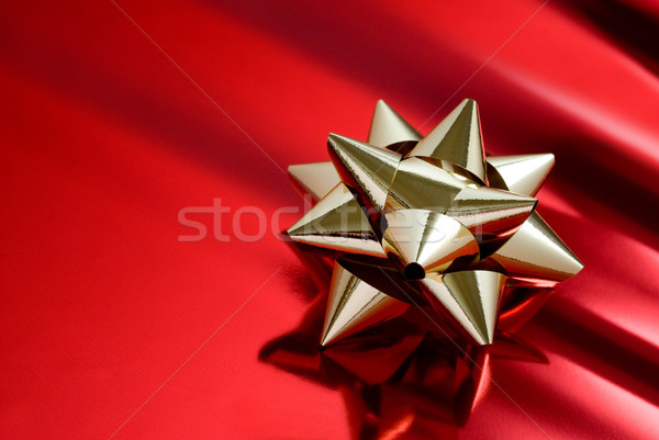 Stockfoto: Christmas · tijd · gouden · Rood · papier