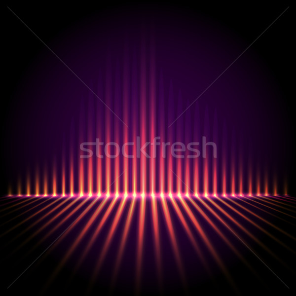 Hangszínszabályozó absztrakt technológia techno nézőpont vektor Stock fotó © iunewind