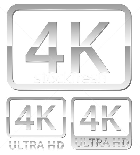 Ultra HD 4K icon Stock photo © iunewind