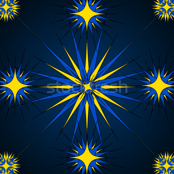 Azul estrela magia estilo amarelo Foto stock © iunewind