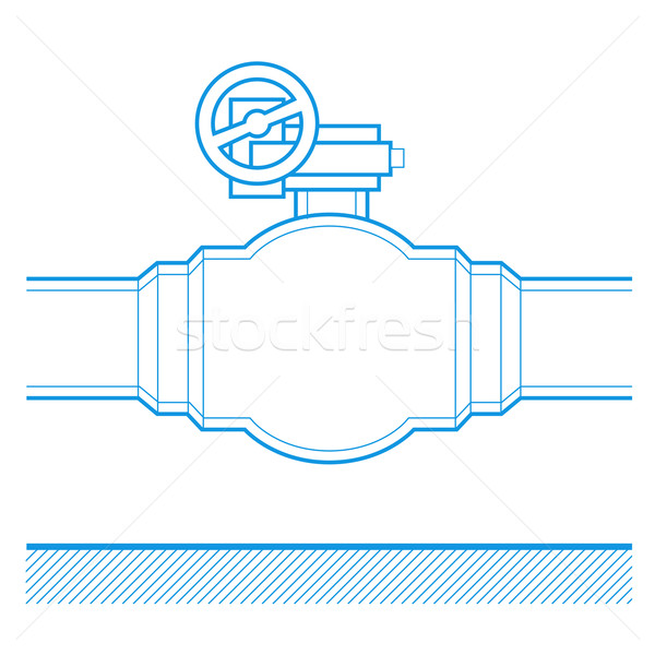 Industrial torneira vetor diagrama ilustração metal Foto stock © iunewind