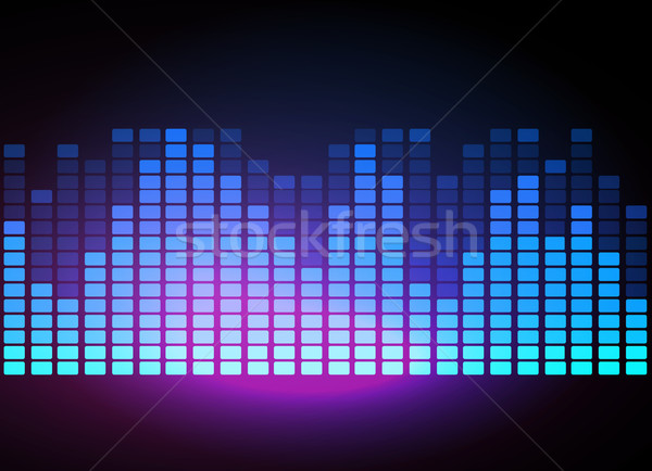 Digitális hangszínszabályozó stilizált vektor absztrakt terv Stock fotó © iunewind