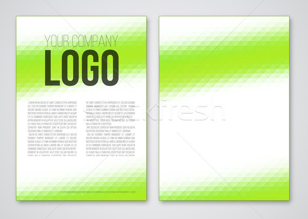 Vorlage abstrakten Vektor grünen Design farbenreich Stock foto © iunewind