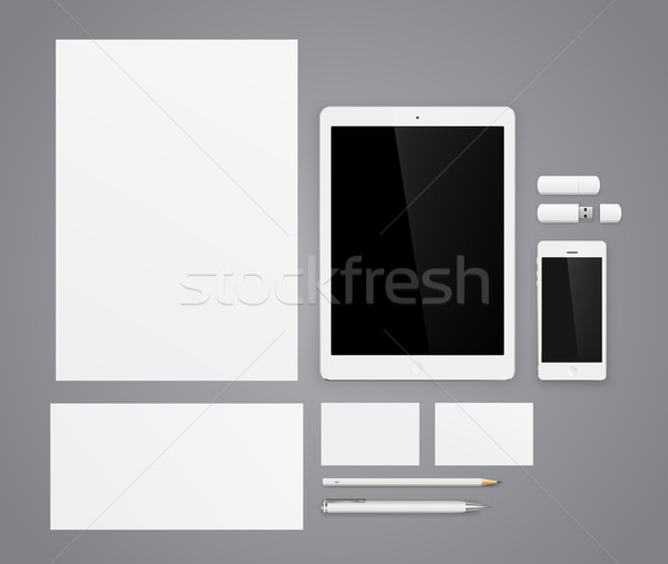 商業照片: 模板 · 品牌 · 身分 · 向量 · 平面設計 · 簡報