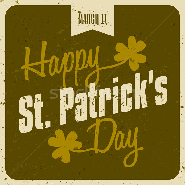 Typographic St. Patrick's Day Card Stock photo © ivaleksa