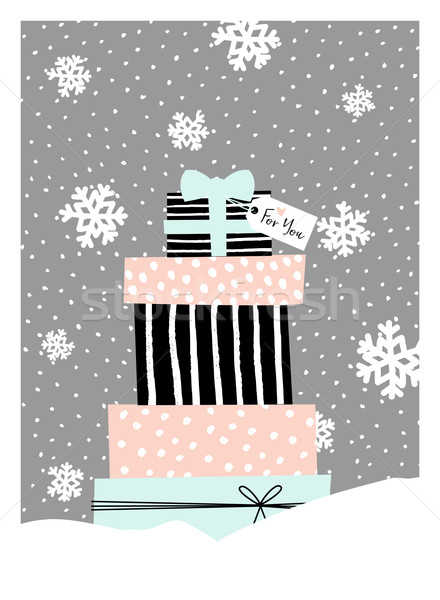 Christmas Greeting Card Stock photo © ivaleksa