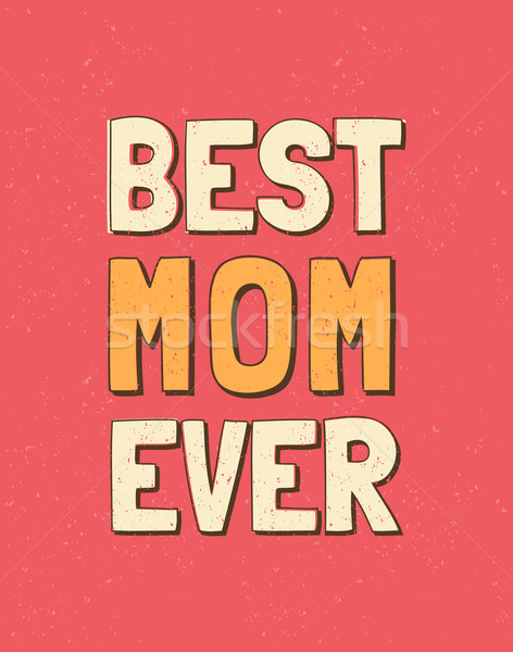 Madres día tarjeta de felicitación colorido tipográfico diseno Foto stock © ivaleksa