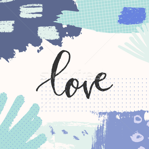 Hand Drawn Greeting Card Stock photo © ivaleksa