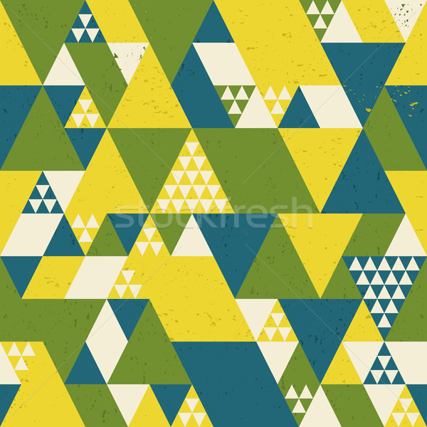 Abstrakten geometrischen blau gelb grünen Mode Stock foto © ivaleksa