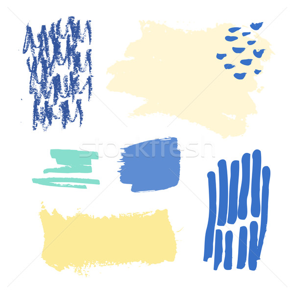 Farbenreich Set isoliert weiß Hand gezeichnet Stock foto © ivaleksa
