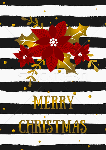 Christmas Greeting Card Template Stock photo © ivaleksa